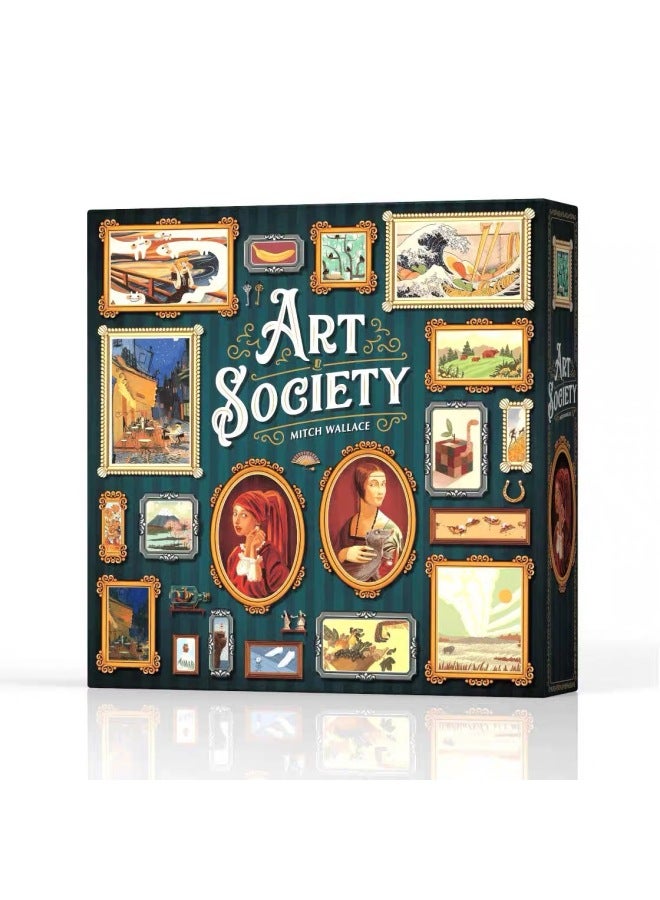 Art celebrity board game card gallery social association desktop auction game 2-4 casual party Chinese version
